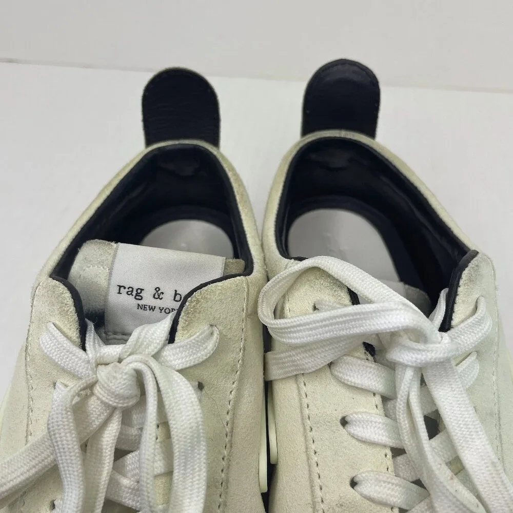 Rag Bone Retro Runner Athletic Shoes Womens Size US 9.5 EU 39.5 Cream Sneakers